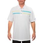Men's Pebble Beach Classic-fit Geometric Performance Golf Polo, Size: Large, White