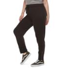 Juniors' Plus Size So&reg; Zipper Cuff Jogger Sweatpants, Teens, Size: 1xl, Black