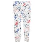 Girls 4-8 Carter's Lace Cuff Floral Leggings, Girl's, Size: 8, Ovrfl Oth