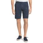 Men's Izod Classic-fit Schiffli Flat-front Shorts, Size: 33, Dark Blue