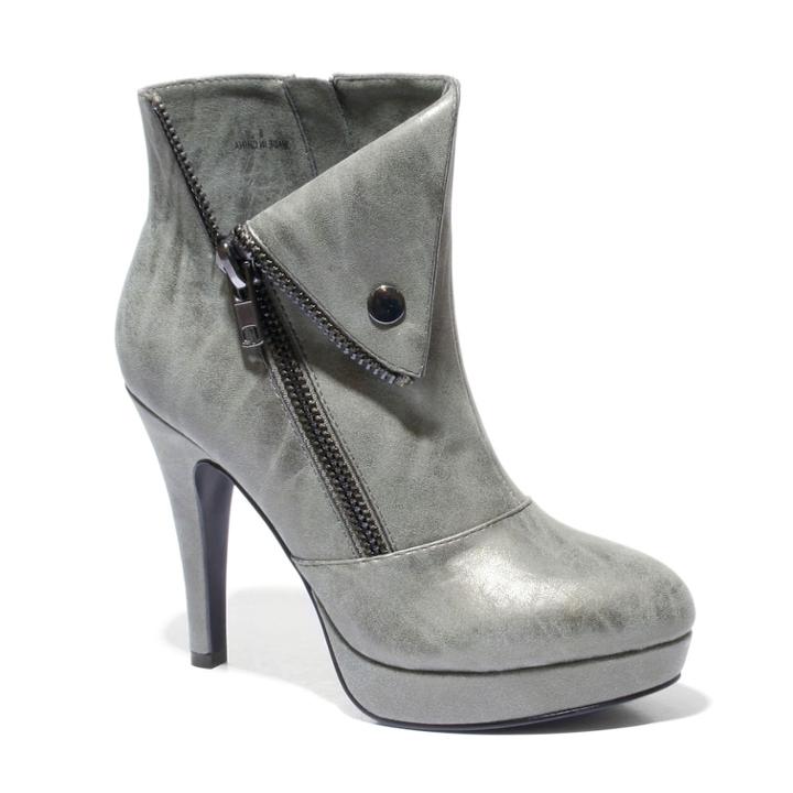 2 Lips Too Too Verify Women's Ankle Boots, Size: Medium (9), Beig/green (beig/khaki)