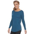 Women's Apt. 9&reg; Sparkle Boatneck Sweater, Size: Xs, Dark Blue