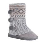 Muk Luks Cheryl Women's Slipper Boots, Size: 7, Grey