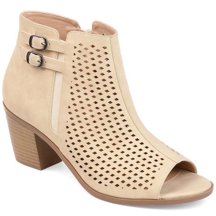 Journee Collection Harlem Women's Ankle Boots, Size: 9, Natural