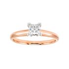 14k Rose Gold 1/2 Carat T.w. Igl Certified Diamond Solitaire Engagement Ring, Women's, Size: 10, White