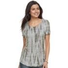 Women's Sonoma Goods For Life&trade; Swing Tee, Size: Medium, Silver