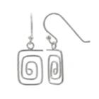 Primrose Wired Geometric Drop Earrings, Women's, Silver