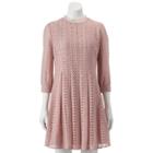 Women's Lc Lauren Conrad Lace Shift Dress, Size: 12, Light Pink