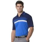 Men's Chaps Classic-fit Chest-striped Performance Golf Polo, Size: Large, Blue