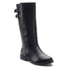 So&reg; Chelsea Girls' Riding Boots, Size: 3, Black