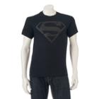 Men's Dc Comics Superman High-density Graphic Tee, Size: Large, Black