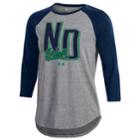 Women's Under Armour Notre Dame Fighting Irish Favorites Baseball Tee, Size: Large, Blue (navy)