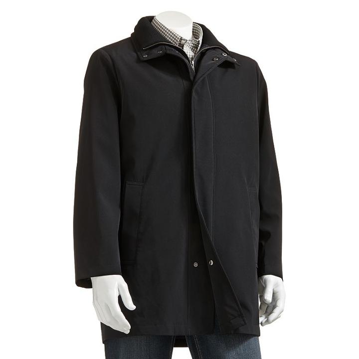 Men's Chaps Quarry Microfiber Jacket - Men, Size: 48 - Regular, Black