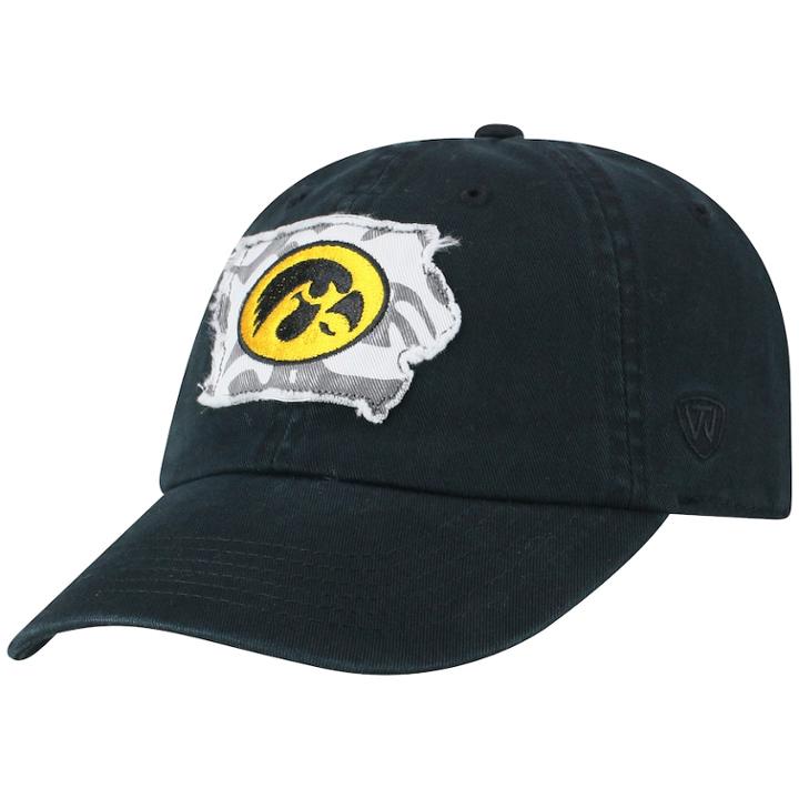 Adult Top Of The World Iowa Hawkeyes Slove Cap, Women's, Black