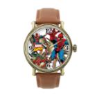 Marvel Spider-man Leather Watch, Brown