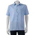 Men's Croft & Barrow&reg; Signature Classic-fit Microfiber Button-down Shirt, Size: Medium, Blue (navy)