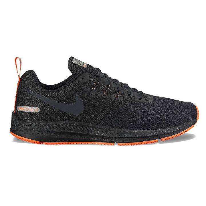 Nike Zoom Winflo 4 Shield Men's Water-resistant Running Shoes, Size: 10, Black