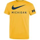 Boys 8-20 Nike Michigan Wolverines Legend Dna Tee, Size: Xl 18-20, Yellow