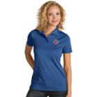 Women's Antigua Detroit Pistons Quest Desert Dry Polo, Size: Medium, Dark Blue