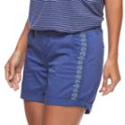 Women's Sonoma Goods For Life&trade; Color Chino Shorts, Size: 8, Med Blue