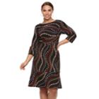 Plus Size Chaya Fit & Flare Dress, Women's, Size: 18 W, Black Flower Spark