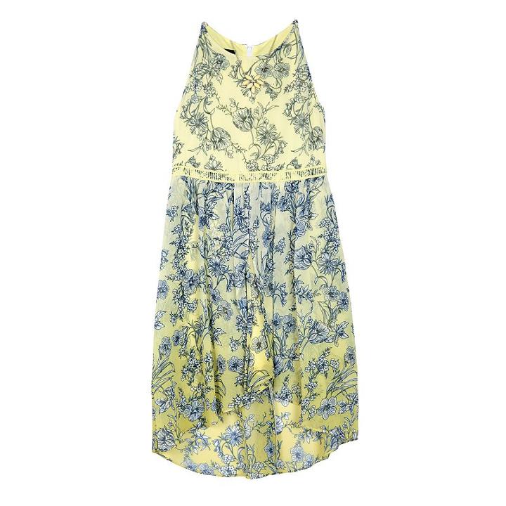 Girls 7-16 Iz Amy Byer Floral Chiffon Mock-wrap Dress, Girl's, Size: 12, Ovrfl Oth