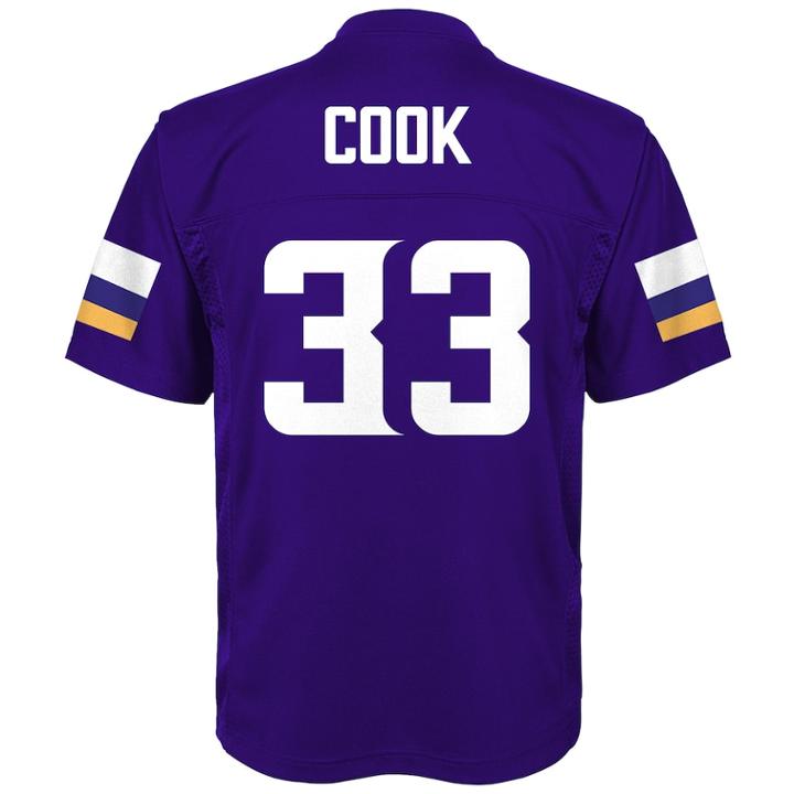 Boys 8-20 Minnesota Vikings Dalvin Cook Mid-tier Jersey, Size: S 8, Purple Cook
