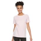 Juniors' So&reg; Crewneck Tee, Teens, Size: Large, Light Pink