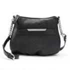 Jennifer Lopez Lisbeth Snakeskin Crossbody Bag, Women's, Black