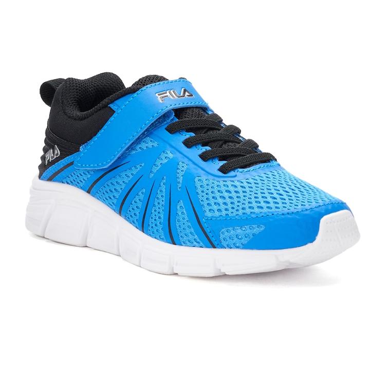 Fila&reg; Fraction Strap Boys Sneakers, Size: 4, Dark Blue