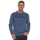 Men's Croft & Barrow&reg; Classic-fit Crewneck Sweater, Size: Large, Med Blue