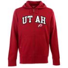 Men's Utah Utes Signature Zip Front Fleece Hoodie, Size: Xl, Red