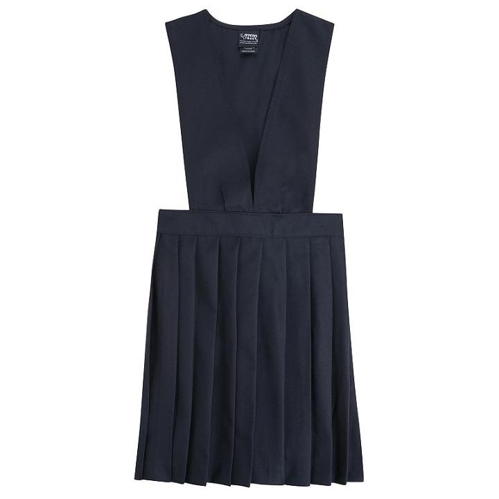 Girls 4-20 & Plus Size French Toast School Uniform Long Pleated Jumper, Girl's, Size: 8, Blue (navy)