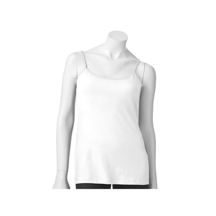 Women's Sonoma Goods For Life&trade; Everyday Scoopneck Camisole, Size: Large, White