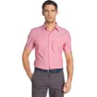 Men's Izod Classic-fit Slubbed Chambray Woven Button-down Shirt, Size: Small, Pink