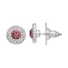 Jennifer Lopez Halo Nickel Free Round Stud Earrings, Women's, Lt Purple