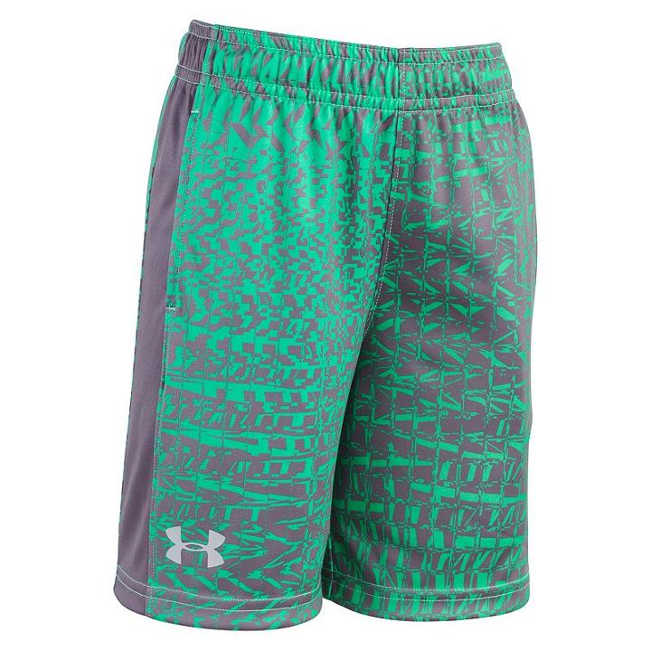 Boys 4-7 Under Armour Code Print Shorts, Boy's, Size: 4, Green, Comfort Wear