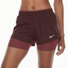 Women's Nike 10k 2 2-in-1 Running Shorts, Size: Medium, Dark Pink