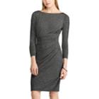 Women's Chaps Pleated Sheath Dress, Size: Large, Med Grey