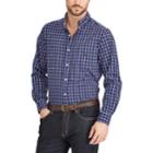 Big & Tall Chaps Classic-fit Plaid Button-down Shirt, Men's, Size: 2xb, Blue (navy)