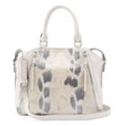 Jennifer Lopez Eva Metallic Snakeskin Shopper, Women's, Grey
