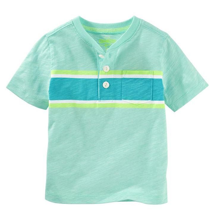 Boys 4-8 Oshkosh B'gosh&reg; Striped Henley, Boy's, Size: 8, Ovrfl Oth