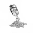 Dayna U Arkansas Razorbacks Sterling Silver Logo Charm, Women's, Grey