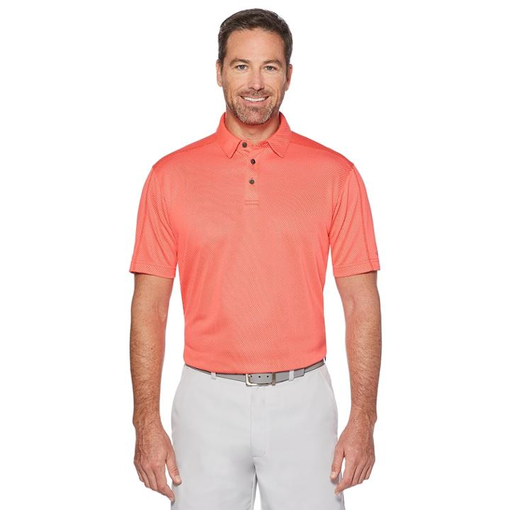 Men's Grand Slam On Course Jacquard Golf Polo, Size: Xxl, Med Pink