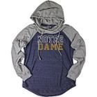Women's Notre Dame Fighting Irish School Pride Hooded Tee, Size: Large, Blue (navy)