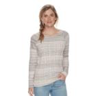 Women's Sonoma Goods For Life&trade; Cable-knit Crewneck Sweater, Size: Xs, White Oth