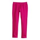 Girls 4-12 Jumping Beans&reg; Solid Jeggings, Size: 6, Med Pink