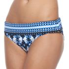 Women's Apt. 9&reg; Geometric Hipster Bikini Bottoms, Size: Large, Dark Blue