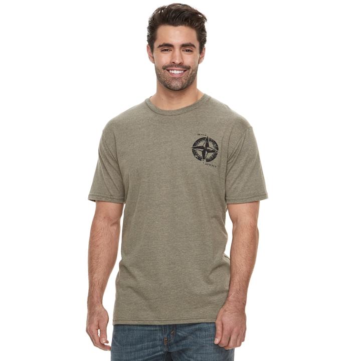 Big & Tall Apt. 9&reg; Compass Graphic Tee, Men's, Size: L Tall, Med Green