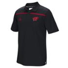Men's Adidas Wisconsin Badgers Sideline Coaches Polo, Size: Small, Black